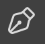 The Pen Tool icon (white pen nib)