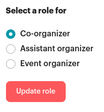 Screenshot of the checkboxes for choosing roles